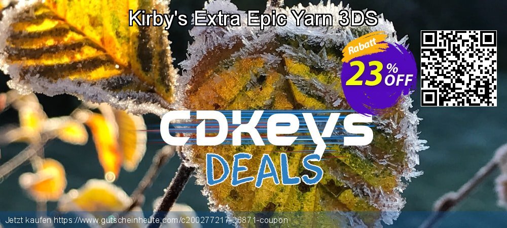 Kirby's Extra Epic Yarn 3DS aufregende Ausverkauf Bildschirmfoto
