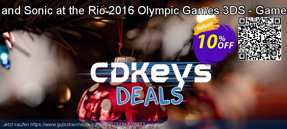 Mario and Sonic at the Rio 2016 Olympic Games 3DS - Game Code ausschließlich Sale Aktionen Bildschirmfoto
