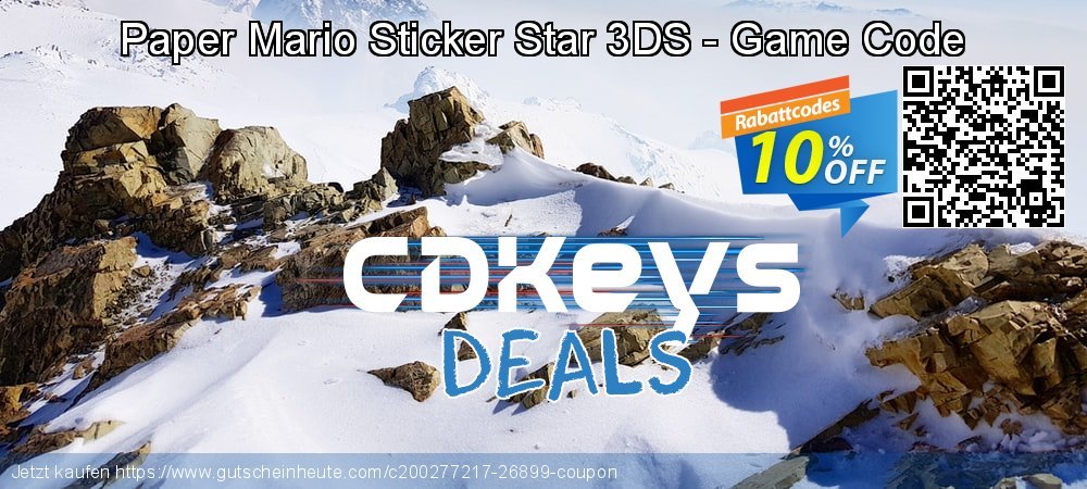 Paper Mario Sticker Star 3DS - Game Code umwerfende Promotionsangebot Bildschirmfoto