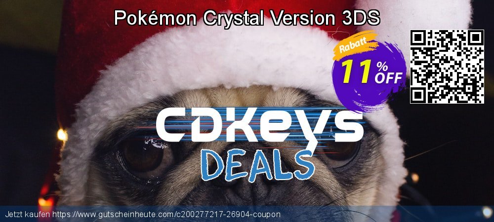Pokémon Crystal Version 3DS spitze Verkaufsförderung Bildschirmfoto