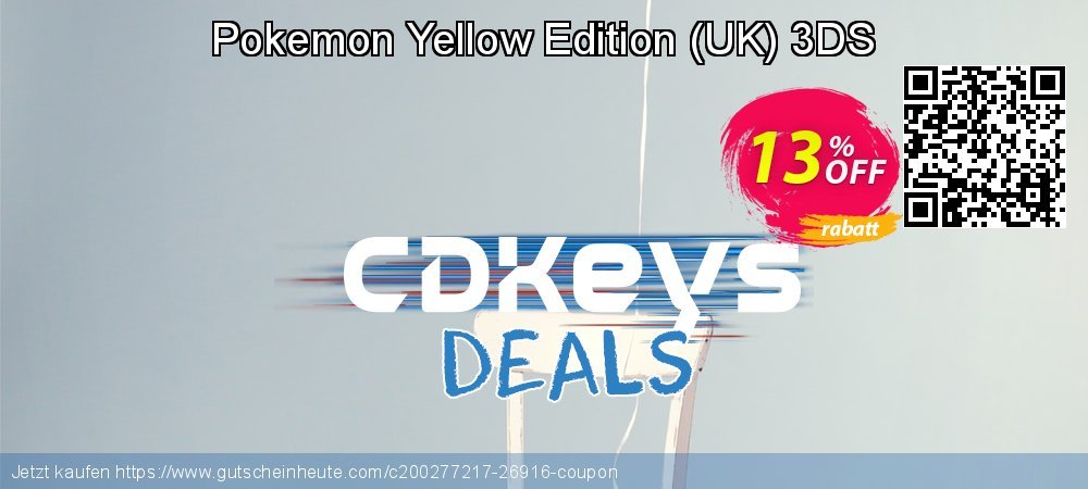 Pokemon Yellow Edition - UK 3DS wunderbar Promotionsangebot Bildschirmfoto