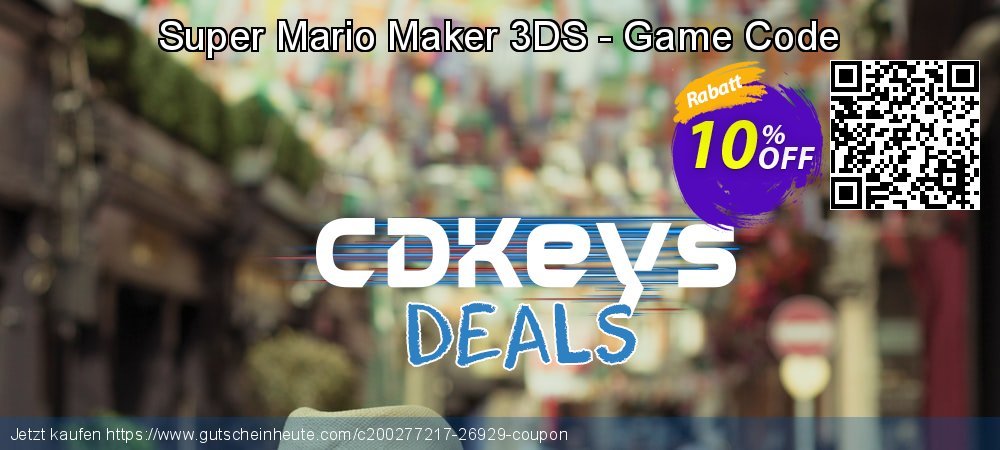 Super Mario Maker 3DS - Game Code aufregenden Rabatt Bildschirmfoto