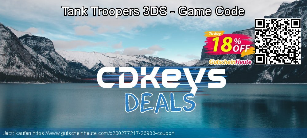 Tank Troopers 3DS - Game Code aufregende Promotionsangebot Bildschirmfoto