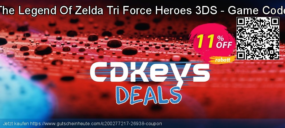 The Legend Of Zelda Tri Force Heroes 3DS - Game Code uneingeschränkt Verkaufsförderung Bildschirmfoto