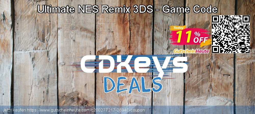 Ultimate NES Remix 3DS - Game Code ausschließenden Außendienst-Promotions Bildschirmfoto