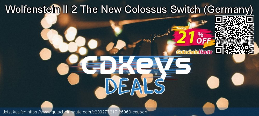 Wolfenstein II 2 The New Colossus Switch - Germany  geniale Rabatt Bildschirmfoto