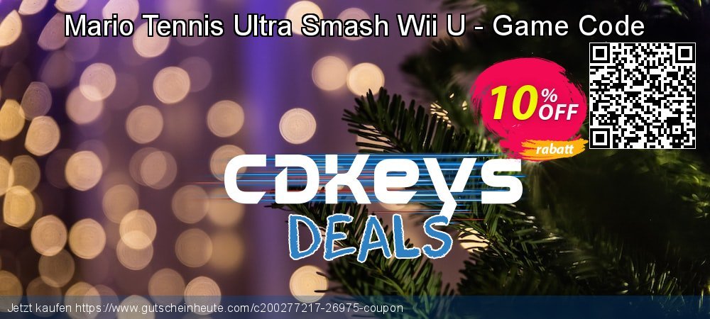 Mario Tennis Ultra Smash Wii U - Game Code unglaublich Preisreduzierung Bildschirmfoto