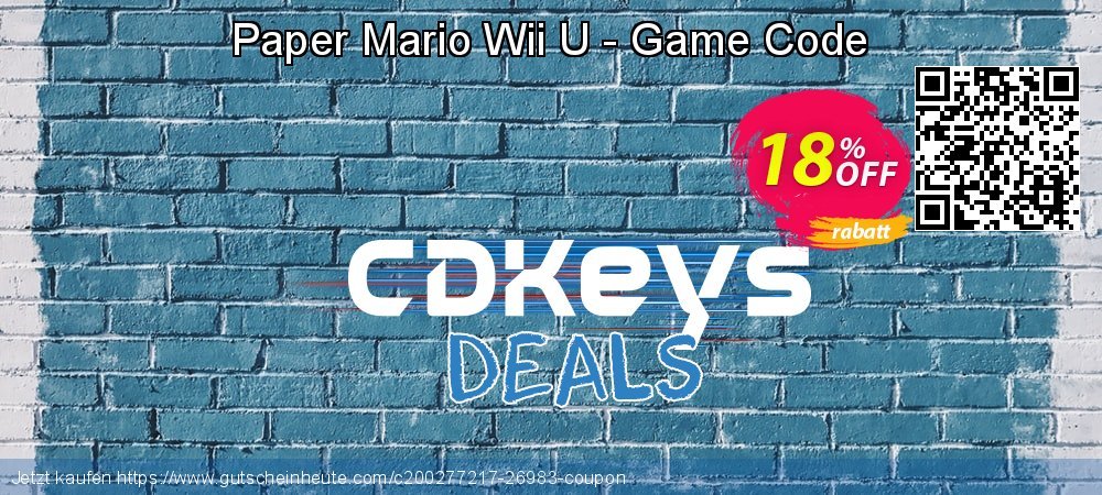 Paper Mario Wii U - Game Code wundervoll Angebote Bildschirmfoto