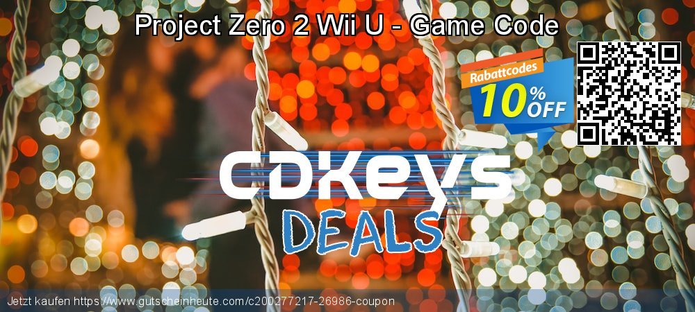 Project Zero 2 Wii U - Game Code verwunderlich Diskont Bildschirmfoto