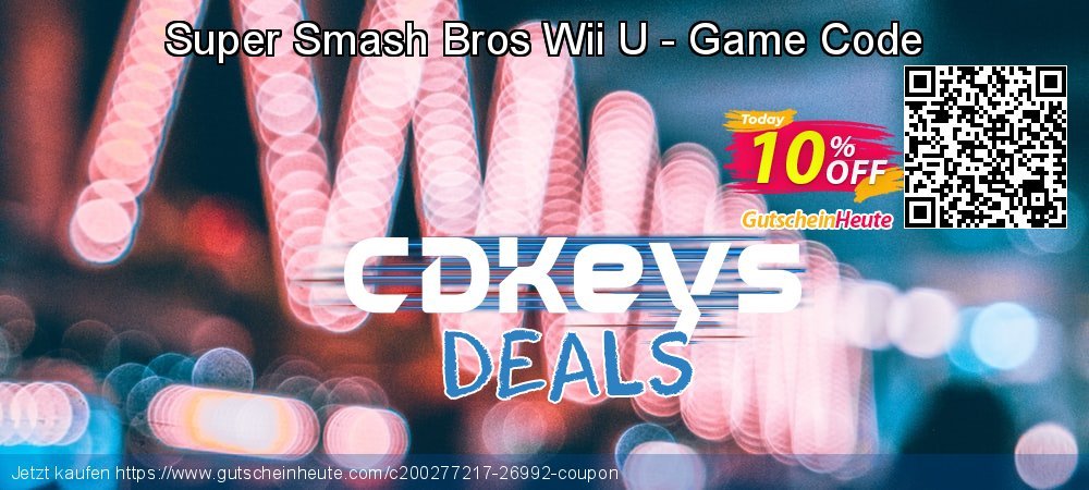 Super Smash Bros Wii U - Game Code umwerfende Preisreduzierung Bildschirmfoto