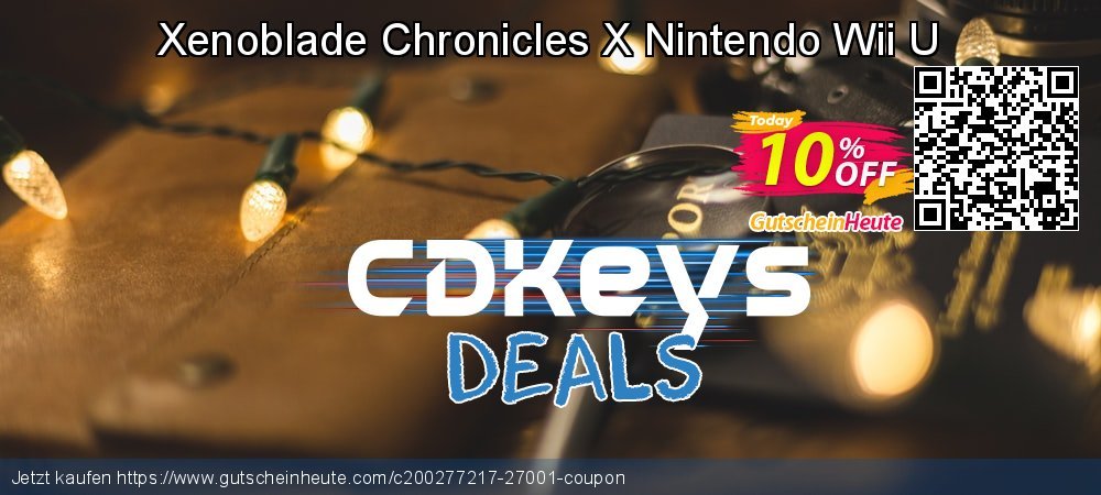 Xenoblade Chronicles X Nintendo Wii U ausschließlich Promotionsangebot Bildschirmfoto