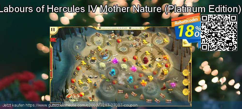 12 Labours of Hercules IV Mother Nature - Platinum Edition PC fantastisch Ausverkauf Bildschirmfoto
