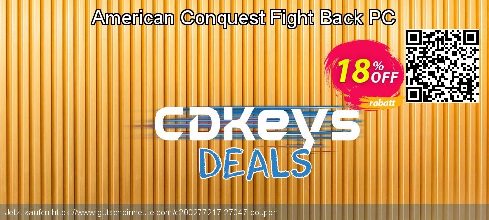 American Conquest Fight Back PC formidable Sale Aktionen Bildschirmfoto