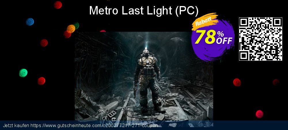 Metro Last Light - PC  unglaublich Rabatt Bildschirmfoto