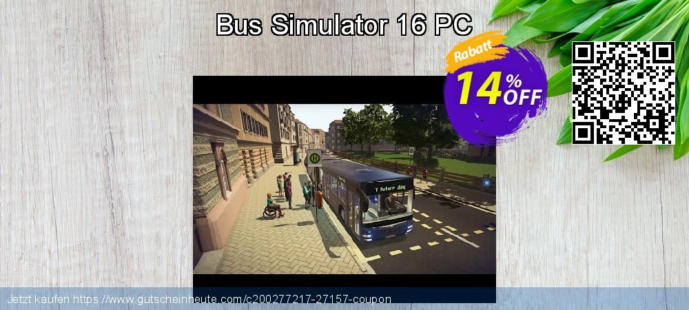 Bus Simulator 16 PC ausschließenden Ermäßigung Bildschirmfoto