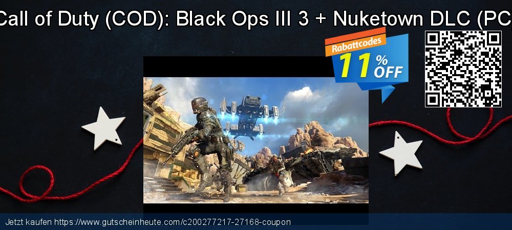Call of Duty - COD : Black Ops III 3 + Nuketown DLC - PC  verblüffend Ermäßigungen Bildschirmfoto