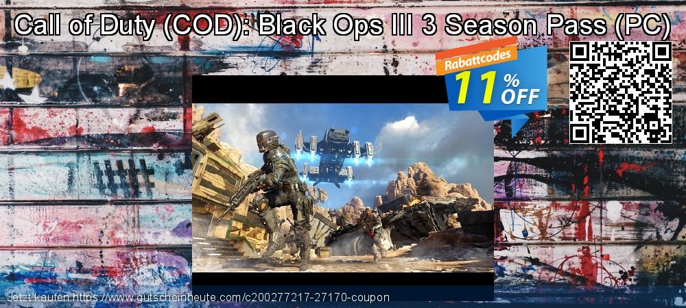 Call of Duty - COD : Black Ops III 3 Season Pass - PC  überraschend Angebote Bildschirmfoto