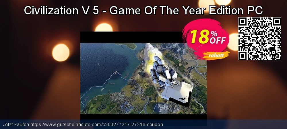 Civilization V 5 - Game Of The Year Edition PC exklusiv Beförderung Bildschirmfoto