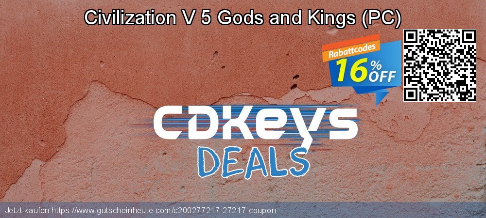 Civilization V 5 Gods and Kings - PC  uneingeschränkt Sale Aktionen Bildschirmfoto