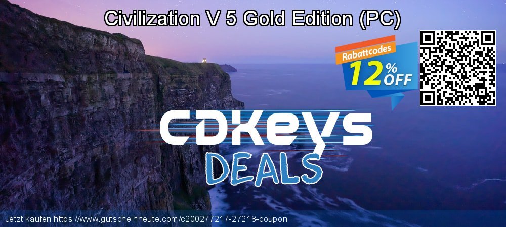 Civilization V 5 Gold Edition - PC  ausschließlich Rabatt Bildschirmfoto
