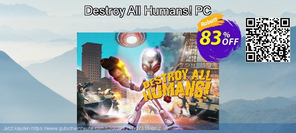Destroy All Humans! PC ausschließlich Disagio Bildschirmfoto