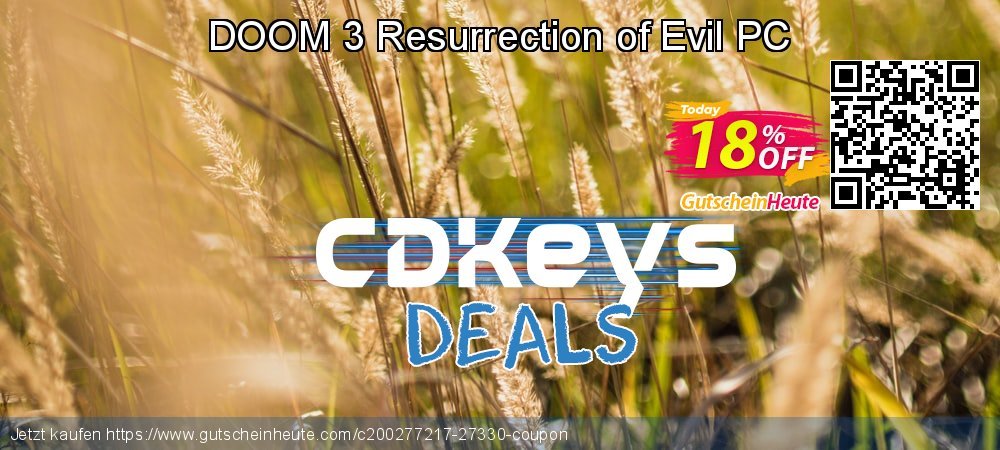 DOOM 3 Resurrection of Evil PC beeindruckend Ausverkauf Bildschirmfoto