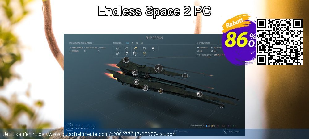 Endless Space 2 PC erstaunlich Diskont Bildschirmfoto