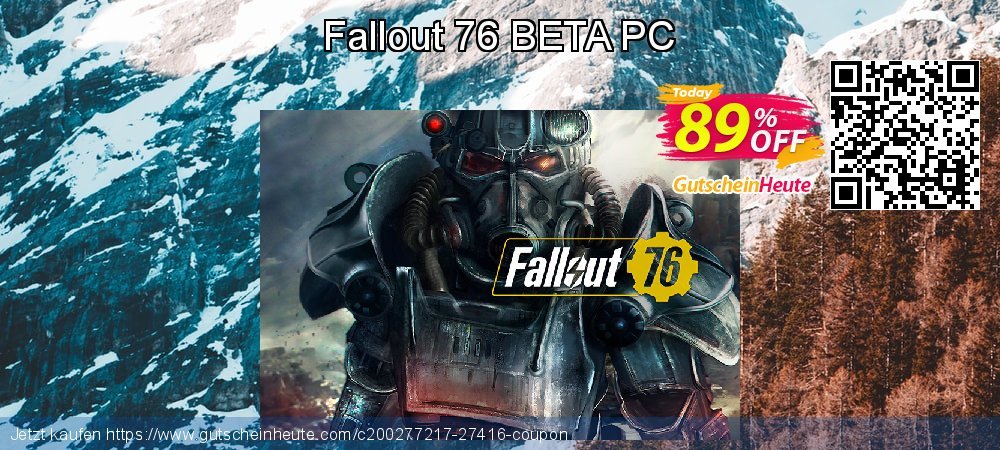 Fallout 76 BETA PC verblüffend Außendienst-Promotions Bildschirmfoto