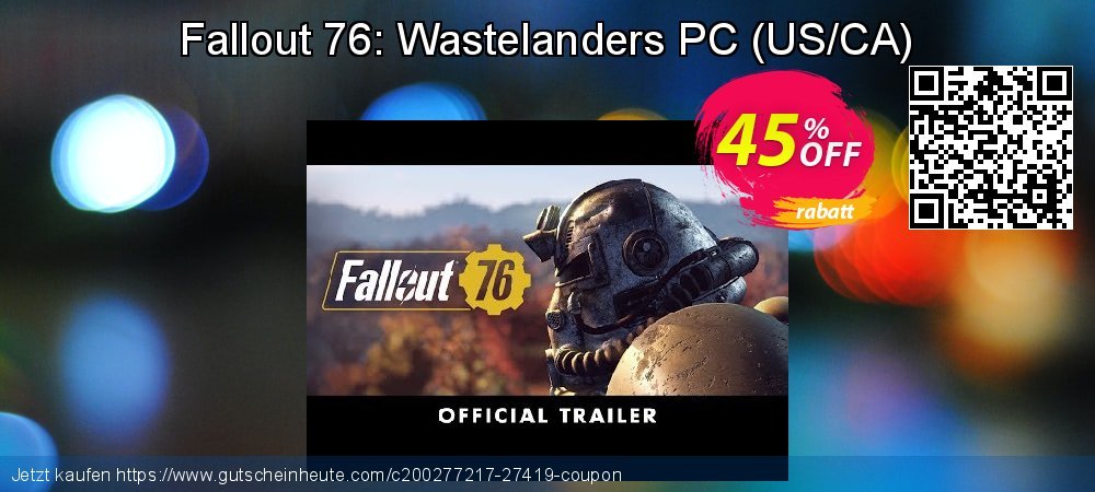 Fallout 76: Wastelanders PC - US/CA  formidable Förderung Bildschirmfoto