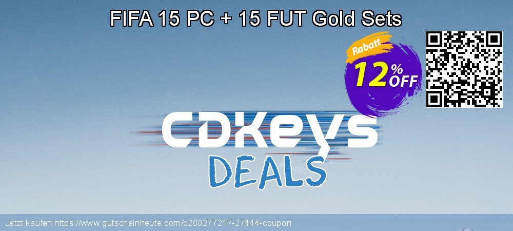 FIFA 15 PC + 15 FUT Gold Sets atemberaubend Nachlass Bildschirmfoto