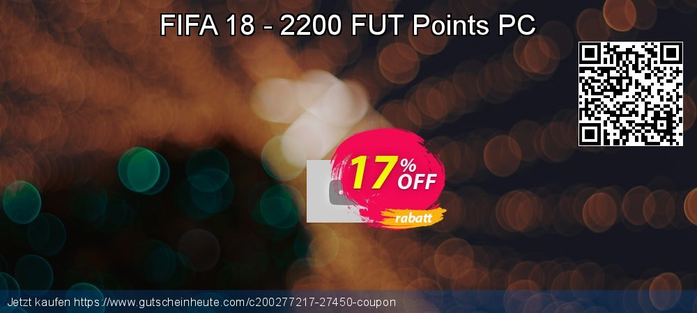 FIFA 18 - 2200 FUT Points PC formidable Außendienst-Promotions Bildschirmfoto