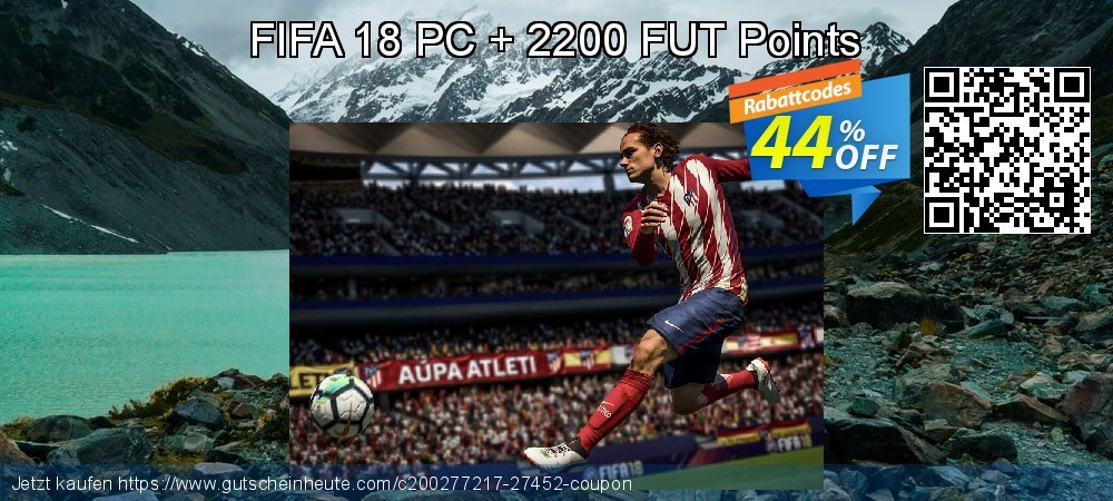 FIFA 18 PC + 2200 FUT Points toll Preisnachlass Bildschirmfoto