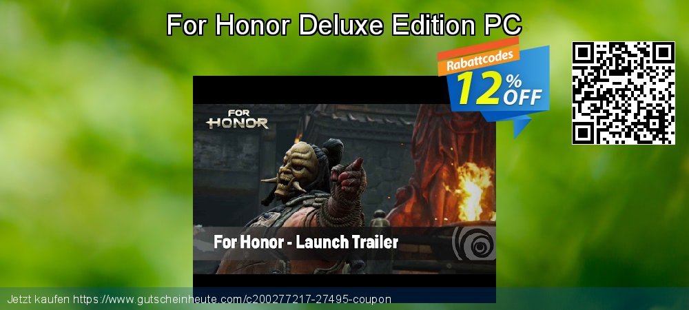 For Honor Deluxe Edition PC exklusiv Nachlass Bildschirmfoto