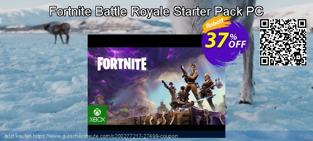Fortnite Battle Royale Starter Pack PC besten Verkaufsförderung Bildschirmfoto