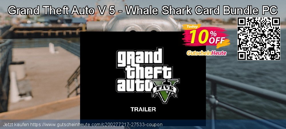 Grand Theft Auto V 5 - Whale Shark Card Bundle PC unglaublich Verkaufsförderung Bildschirmfoto