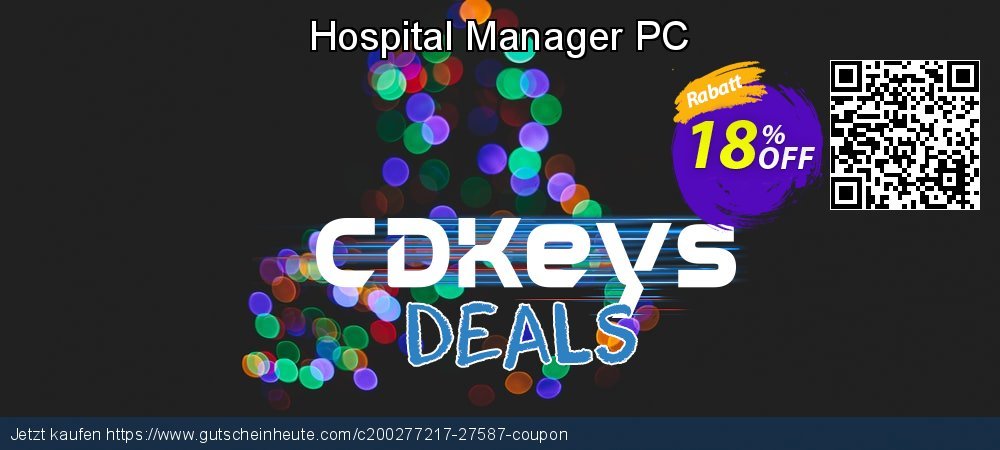Hospital Manager PC klasse Preisreduzierung Bildschirmfoto