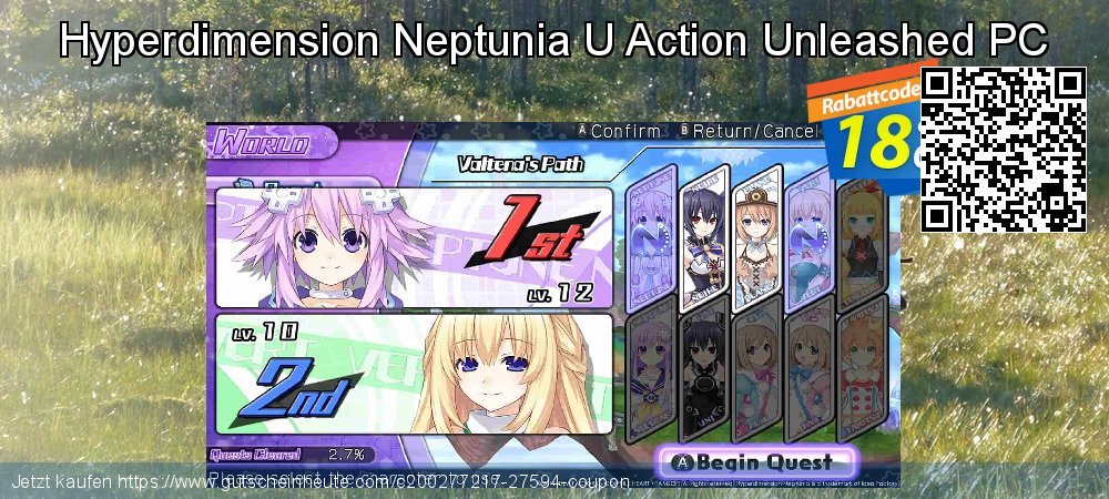 Hyperdimension Neptunia U Action Unleashed PC erstaunlich Preisnachlässe Bildschirmfoto