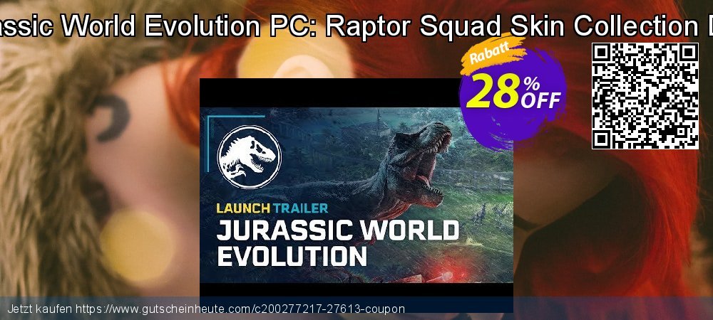 Jurassic World Evolution PC: Raptor Squad Skin Collection DLC umwerfenden Promotionsangebot Bildschirmfoto