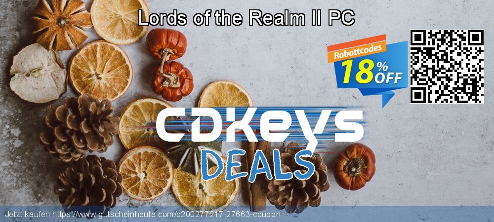 Lords of the Realm II PC wunderschön Angebote Bildschirmfoto
