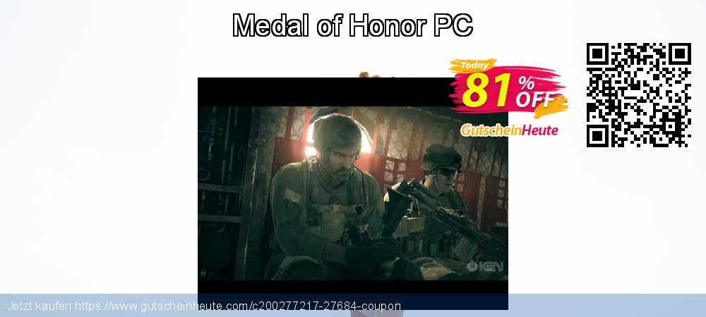 Medal of Honor PC ausschließenden Ermäßigung Bildschirmfoto