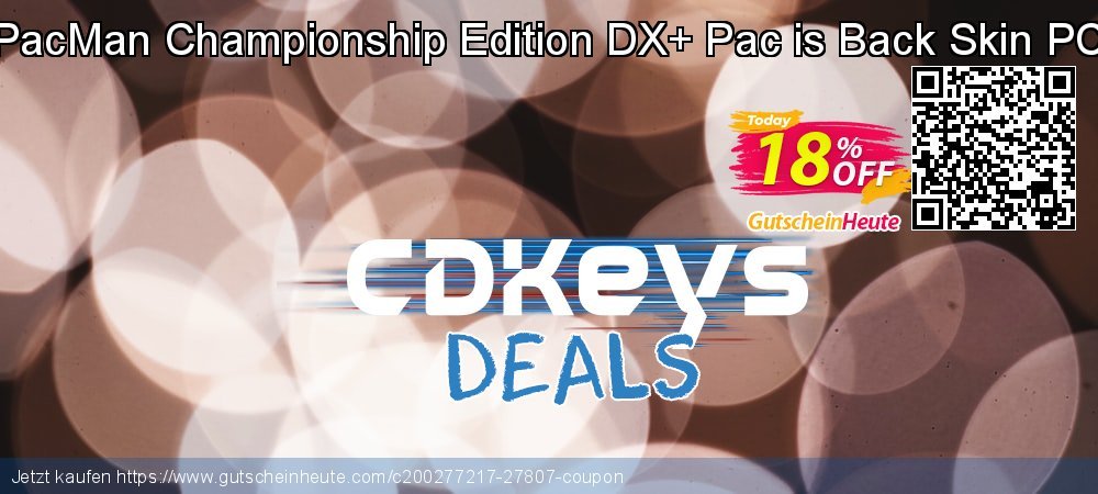 PacMan Championship Edition DX+ Pac is Back Skin PC ausschließlich Außendienst-Promotions Bildschirmfoto