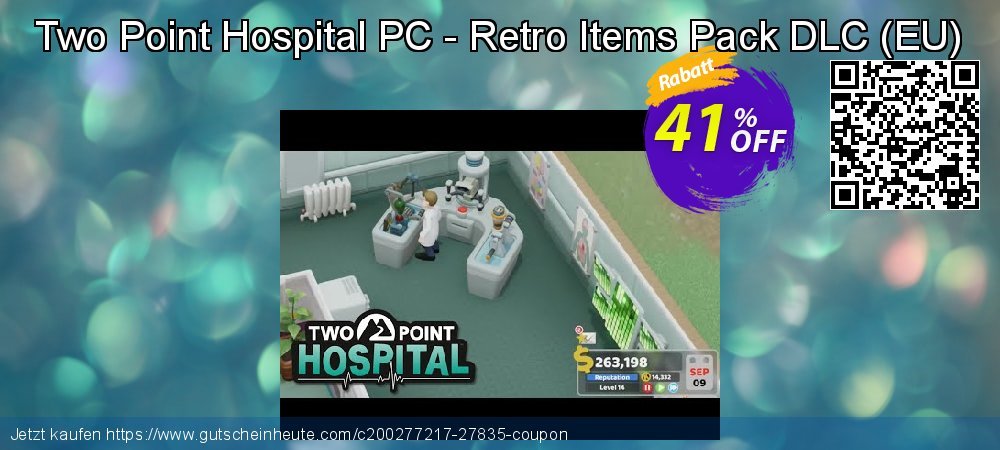 Two Point Hospital PC - Retro Items Pack DLC - EU  klasse Nachlass Bildschirmfoto