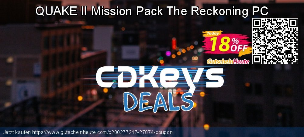 QUAKE II Mission Pack The Reckoning PC unglaublich Ausverkauf Bildschirmfoto