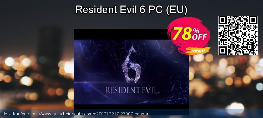 Resident Evil 6 PC - EU  großartig Verkaufsförderung Bildschirmfoto