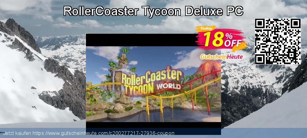 RollerCoaster Tycoon Deluxe PC unglaublich Promotionsangebot Bildschirmfoto