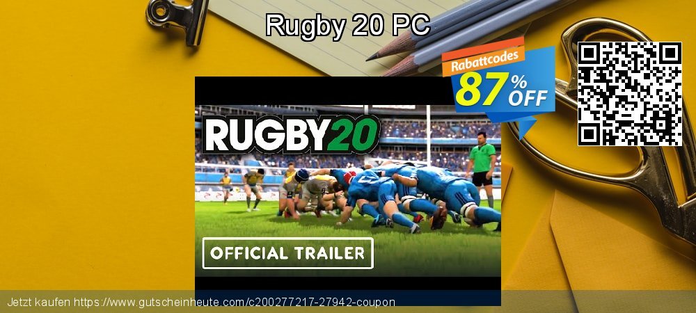 Rugby 20 PC wunderschön Ausverkauf Bildschirmfoto