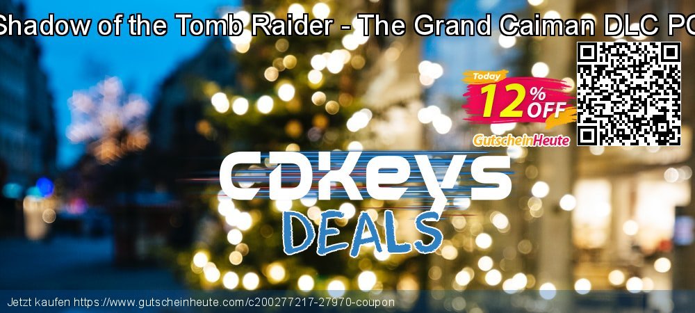 Shadow of the Tomb Raider - The Grand Caiman DLC PC wunderbar Promotionsangebot Bildschirmfoto