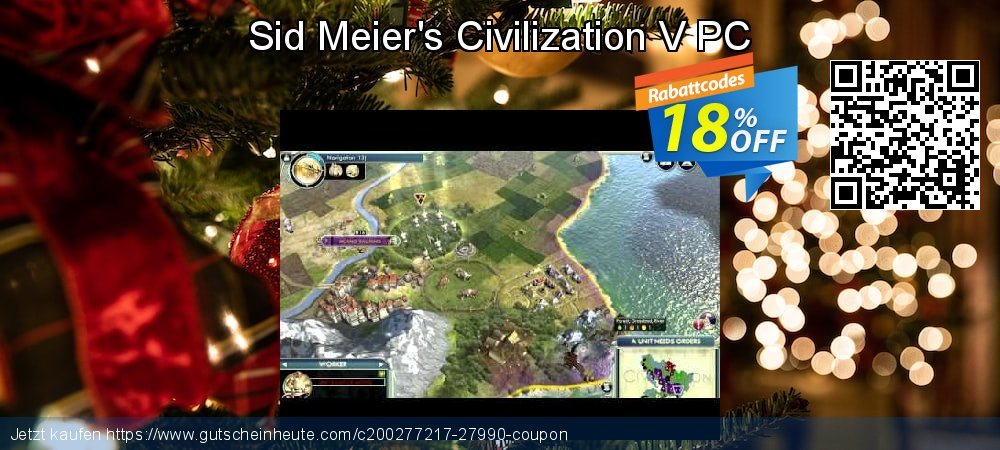 Sid Meier's Civilization V PC klasse Ermäßigung Bildschirmfoto