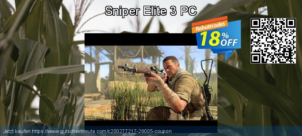 Sniper Elite 3 PC verblüffend Nachlass Bildschirmfoto