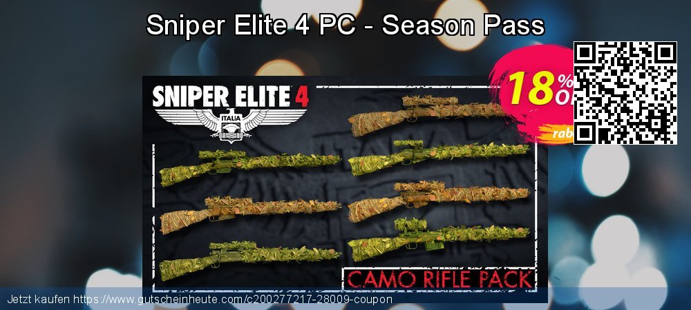 Sniper Elite 4 PC - Season Pass verwunderlich Verkaufsförderung Bildschirmfoto